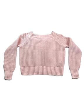Hollister | Pink Off-The-Shoulder Ribbed Knit Sweater | Coquette Core  Size XS